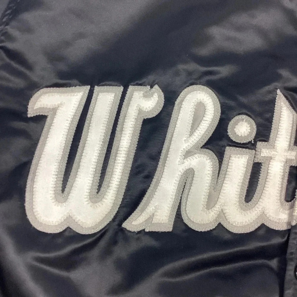 Vintage Whitworth University 80s satin bomber jacket - Picture 2 of 6
